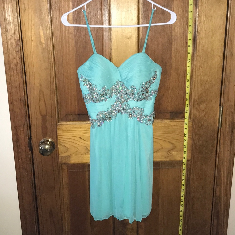 Aqua Cocktail Dress